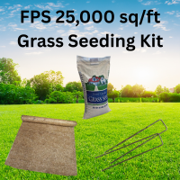 Straw Erosion Control Blanket - Grass Seeding Kit - 25,000 Sq/Ft